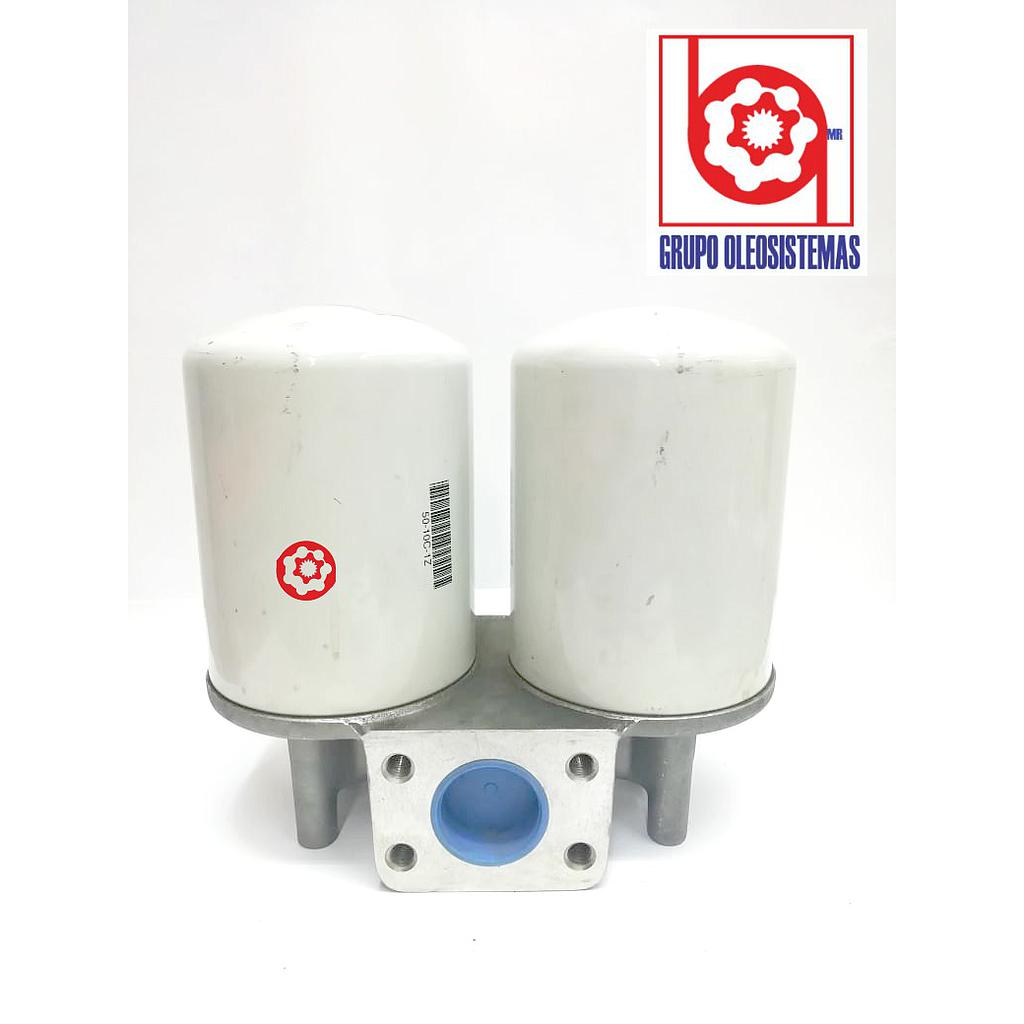 FILTRO CON BASE  PARKER TIPO CARTUCHO DOBLE 90 GALONES/10Q