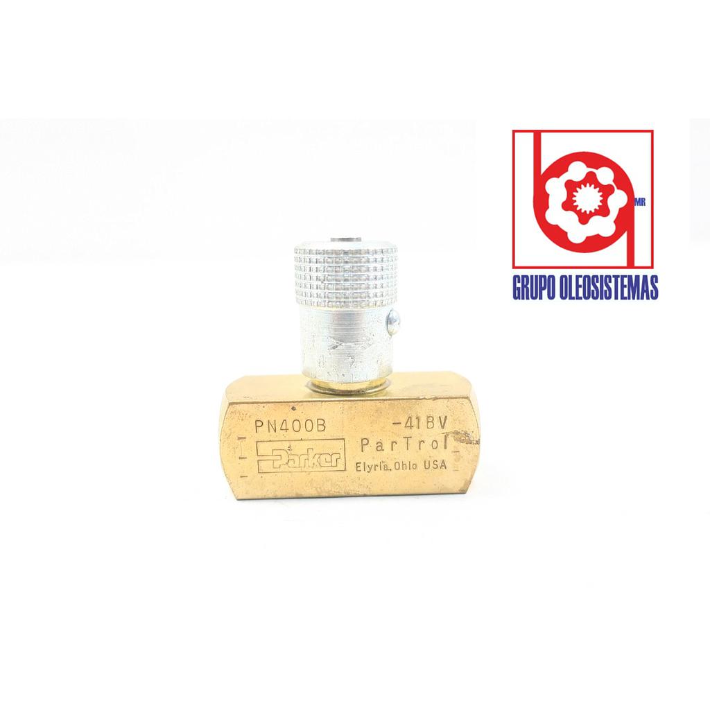 VALVULA PARKER REGULADORA  DE FLUJO DE 1/4 NPT