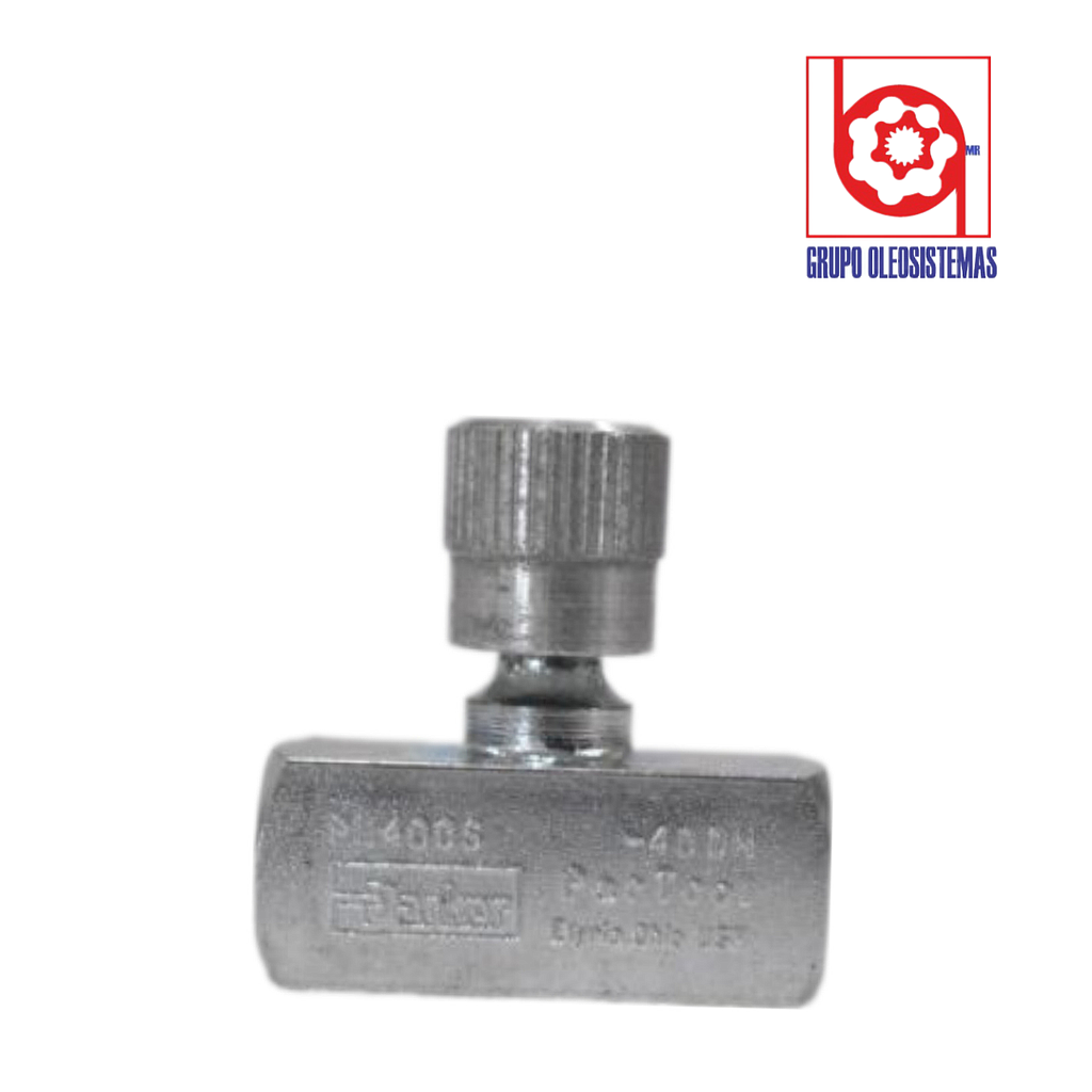 VALVULA PARKER REGULADORA DE FLUJO DE 1/4 NPT