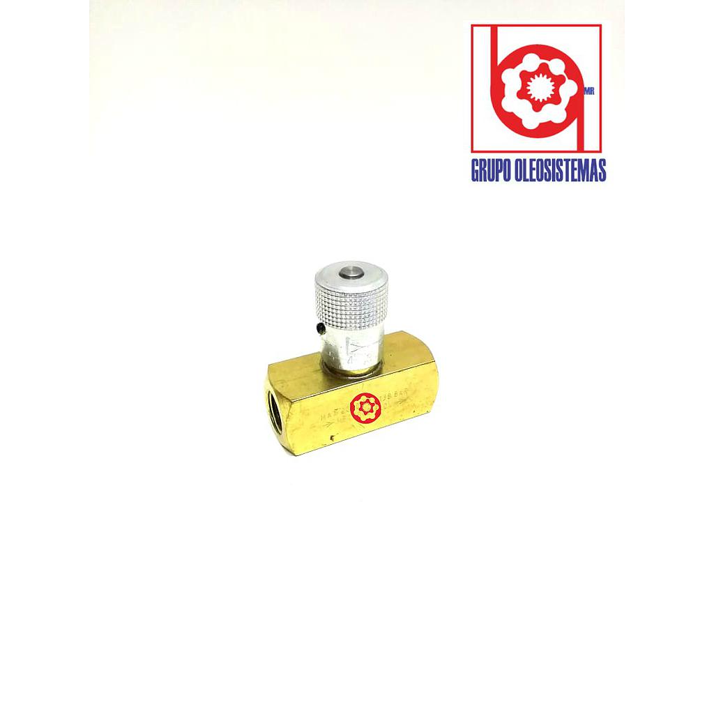 VALVULA PARKER REGULADORA DE AGUJA 3/8 NPT 