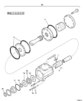 KIT DE SELLOS JOHN DEERE SERIE 20 SCU 9900288 MOTOR