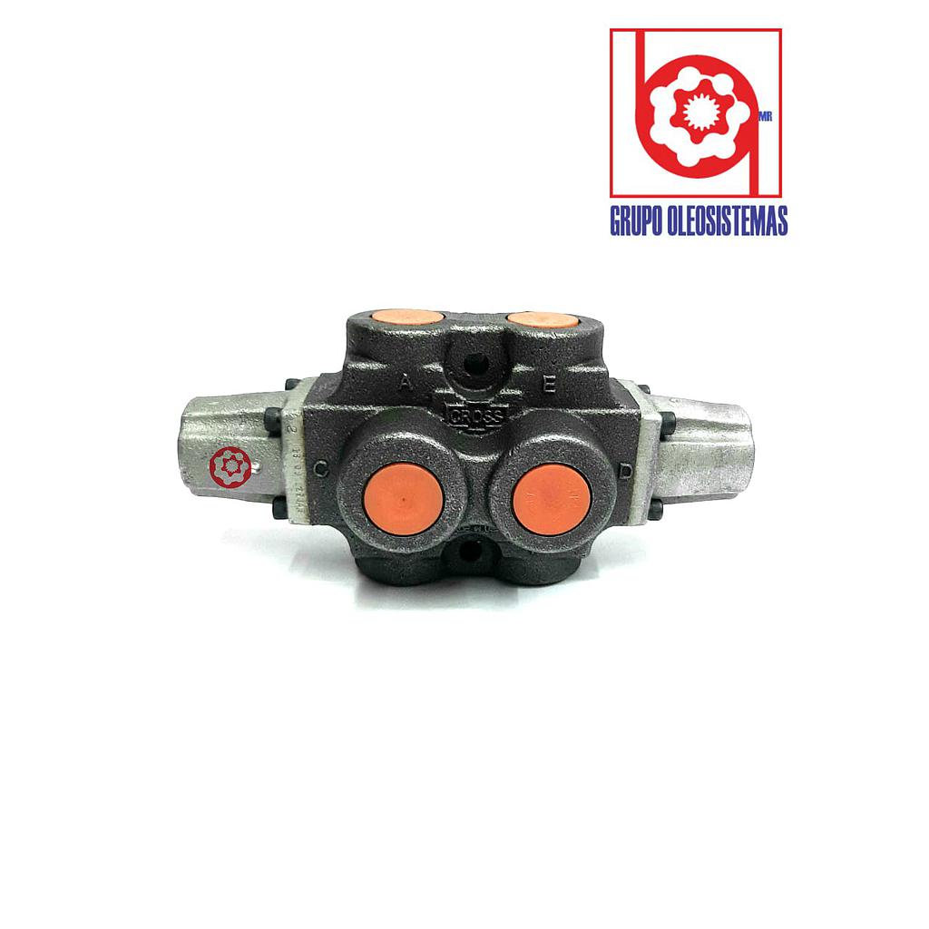 VALVULA SELECTORA DE CAUDAL CROSS DE 50 GPM PILOTADA