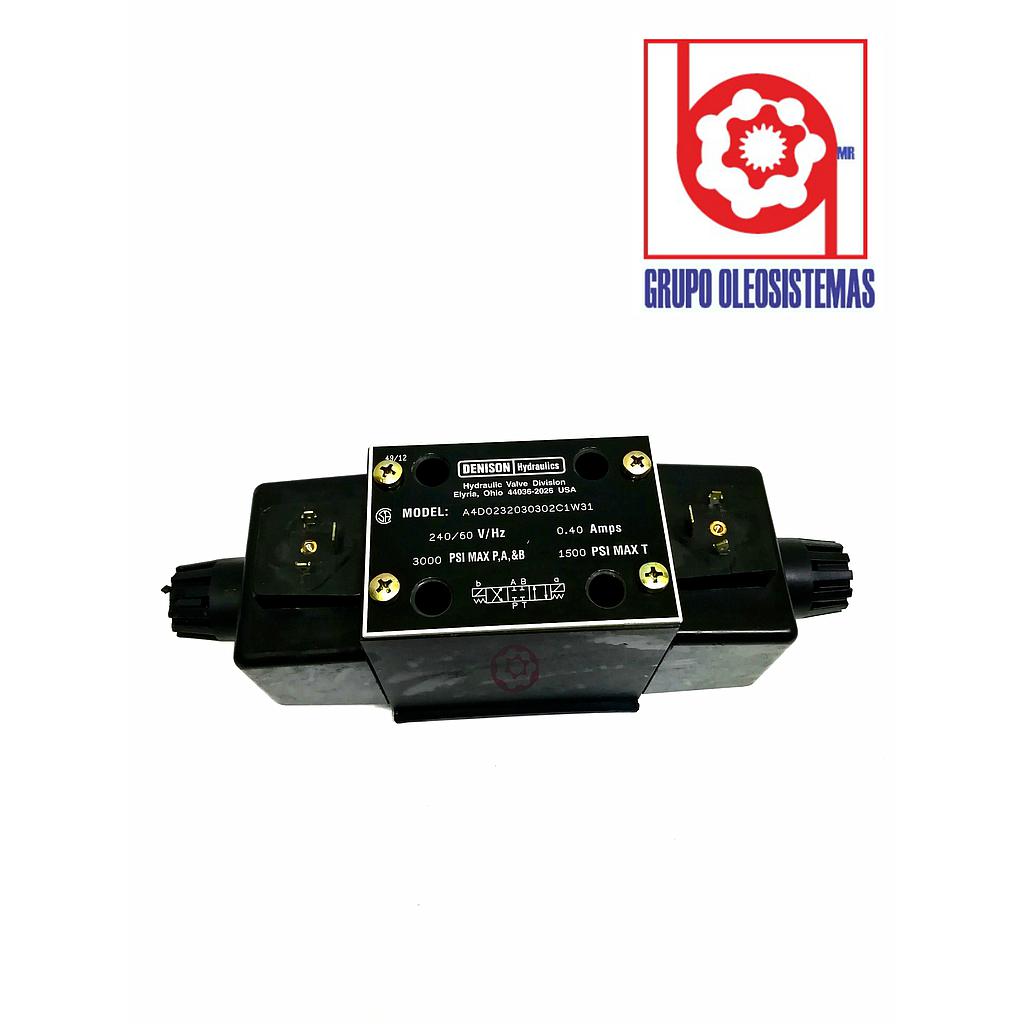 VALVULA DIRECCIONAL PARKER A4D 120 VOLTS