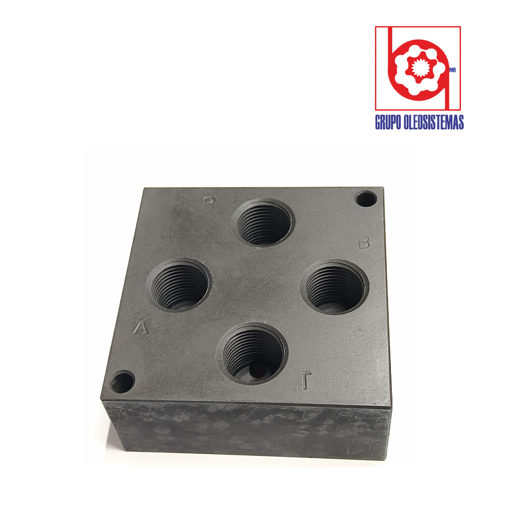 PLACA BASE INTERNACIONAL ELECTROVALVULA CETOP 3 1/2" NPT