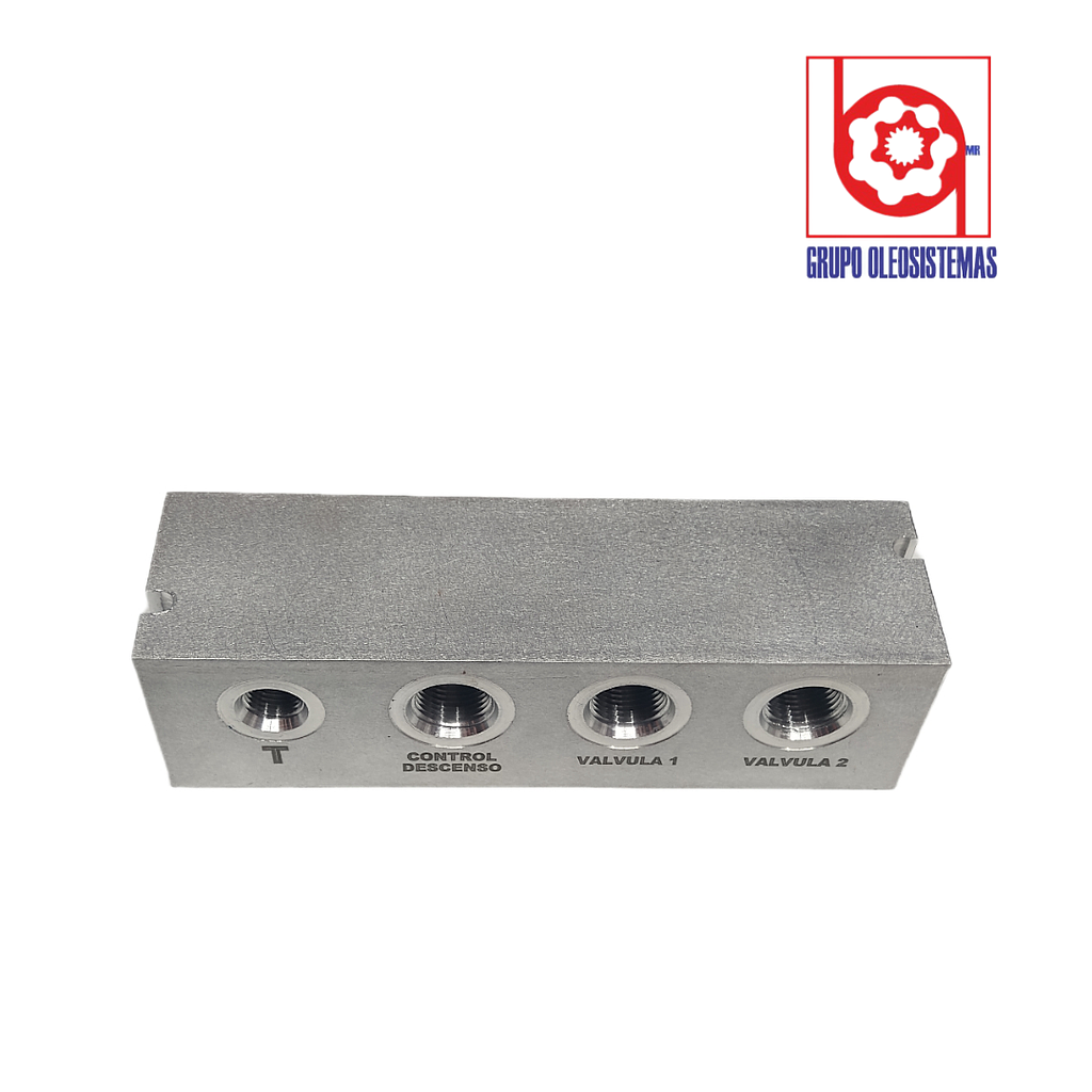 PLACA BASE CETOP 03 PARKER PUERTOS DE 3/8 NPT LATERALES