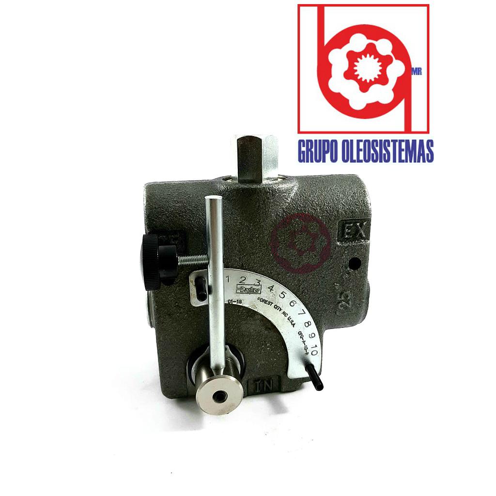 VALVULA PARKER CONTROL DE FLUJO AJUSTABLE CFQA10R