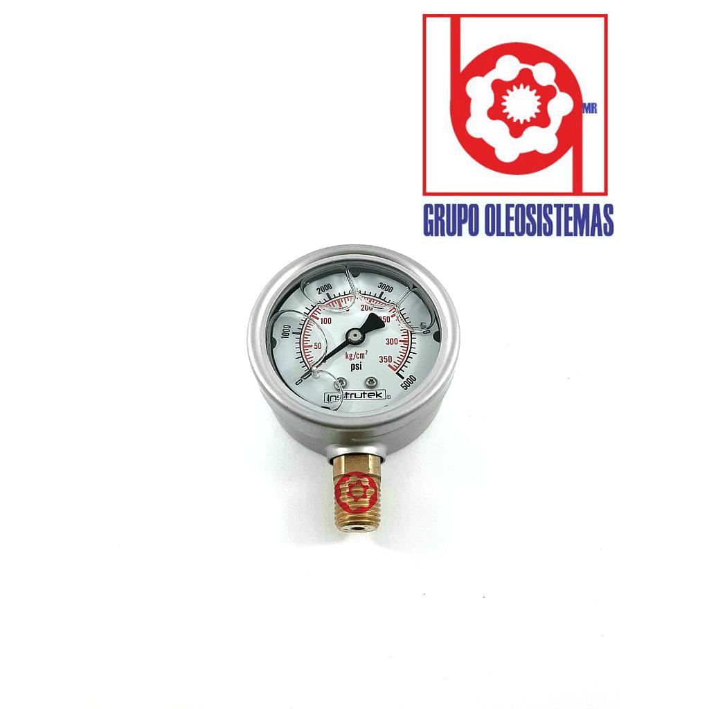 MANOMETRO 0 A 5.000 PSI CARATULA 2-1/2" INFERIOR