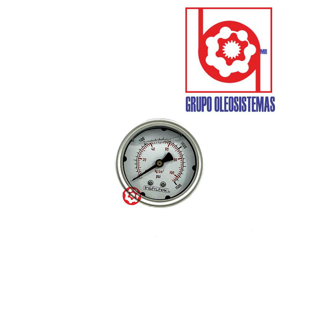 MANOMETRO 0 A 1.500 PSI CARATULA 2-1/2" POSTERIOR