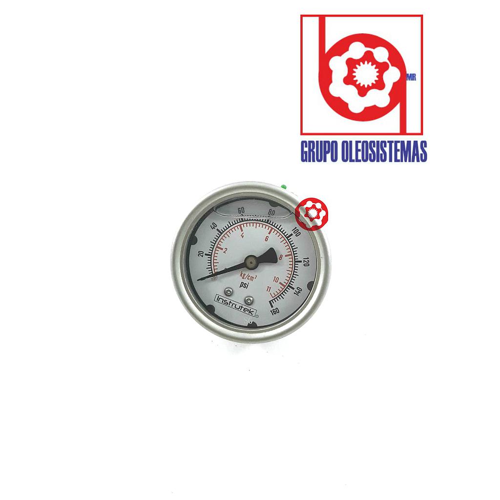 MANOMETRO 0 A 160 PSI CARATULA 2-1/2" POSTERIOR