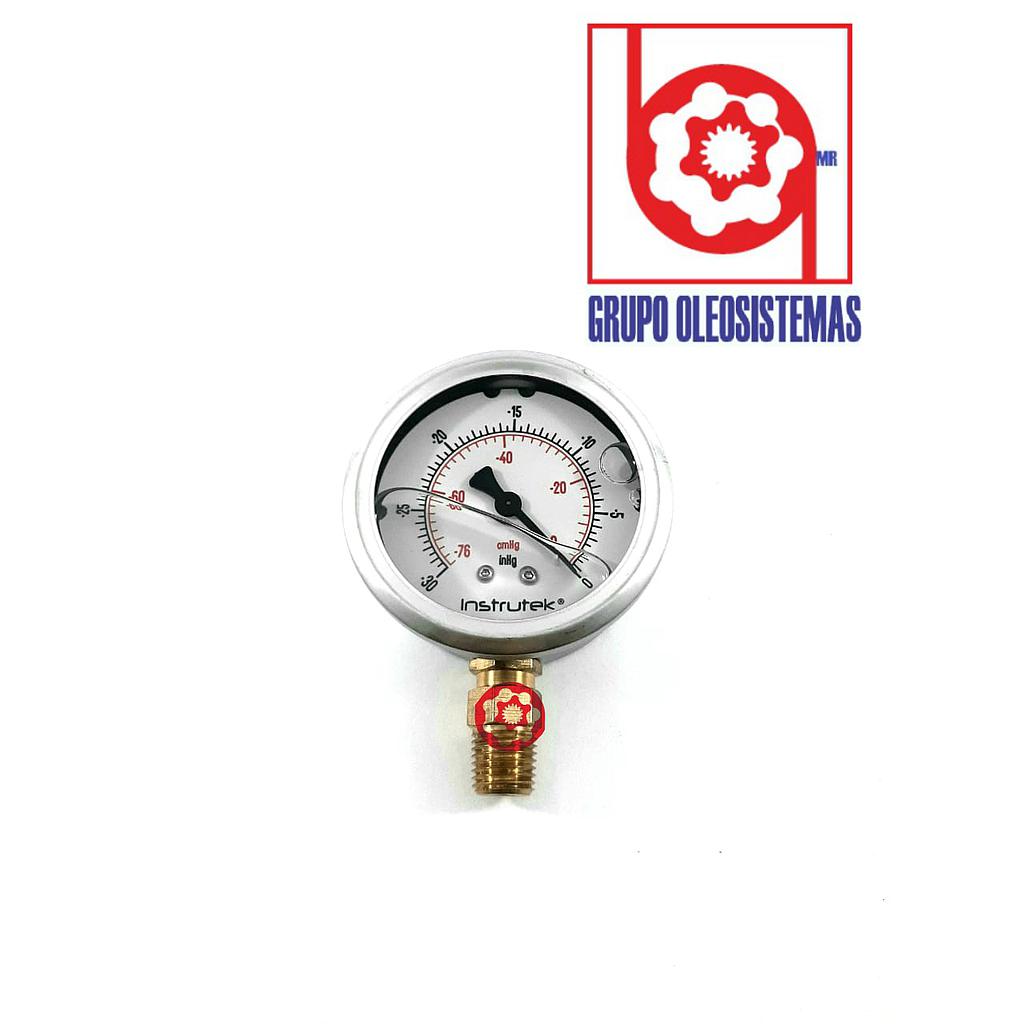 MANOMETRO 0 A 1000 PSI CARATULA 2-1/2"INFERIOR