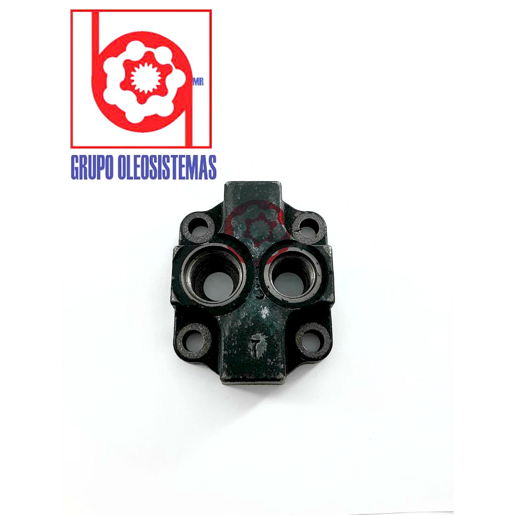 TAPA TRASERA BOMBA PARKER PGP-511 CON PUERTOS TRAS